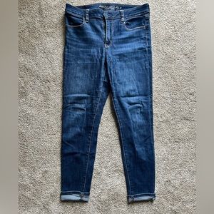 American Eagle dark wash hi-rise jegging